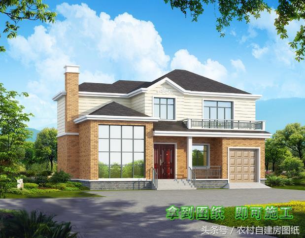 5款帶車庫的農村別墅設計圖，有車的方便啦