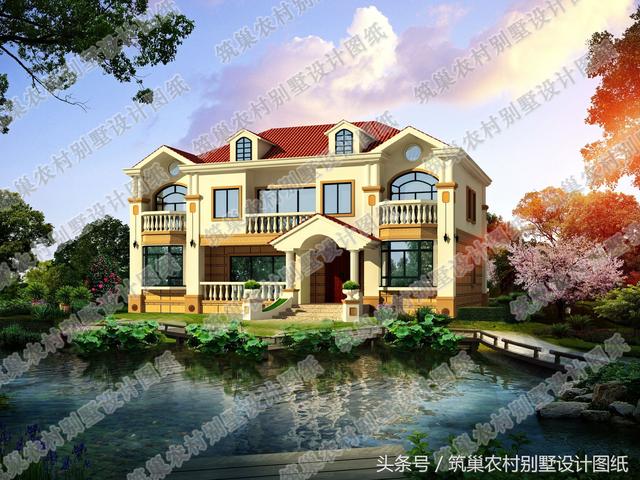 2026年全新農村四間二層別墅設計圖，外觀美極了