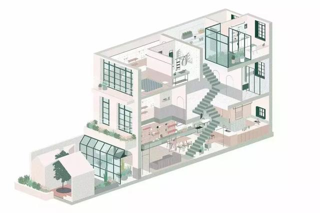 上海舊房改造實拍，搖身一變成清新別墅