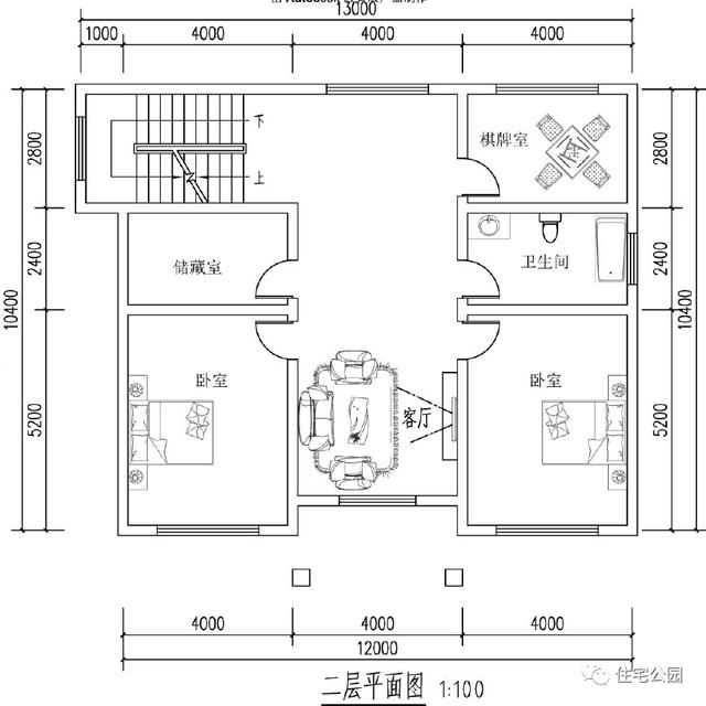 3套造價40萬的三層別墅設計圖，附戶型方案圖