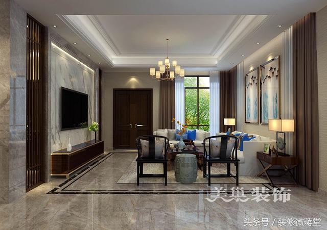 古典中式風(fēng)格別墅裝修實(shí)拍，格調(diào)高雅布局精美