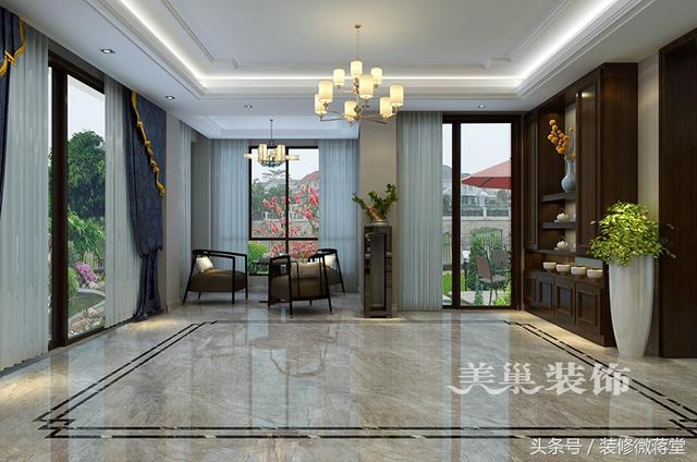 古典中式風(fēng)格別墅裝修實(shí)拍，格調(diào)高雅布局精美