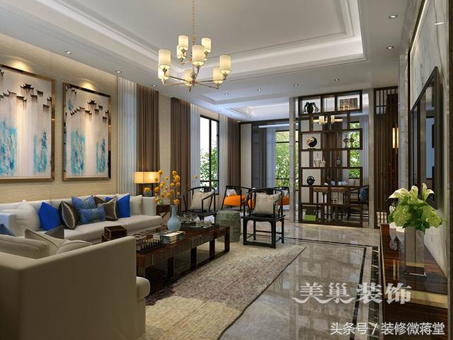 古典中式風(fēng)格別墅裝修實(shí)拍，格調(diào)高雅布局精美