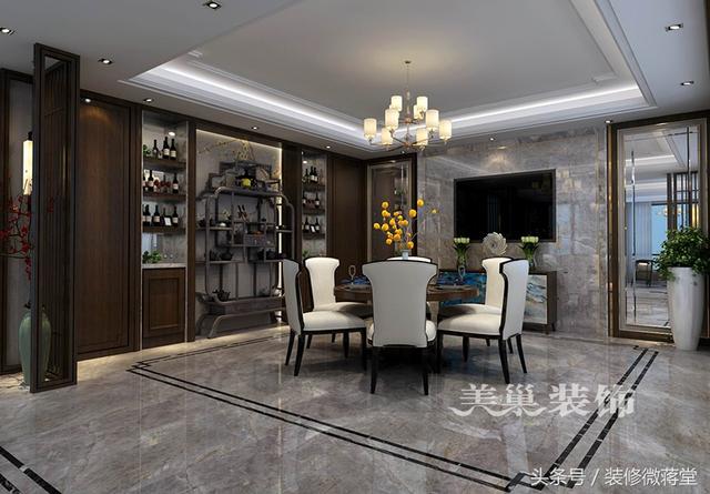 古典中式風(fēng)格別墅裝修實(shí)拍，格調(diào)高雅布局精美