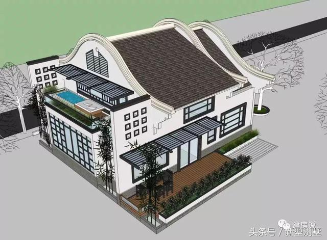 15款中式別墅設(shè)計(jì)效果圖片，低調(diào)、奢華，古香古色