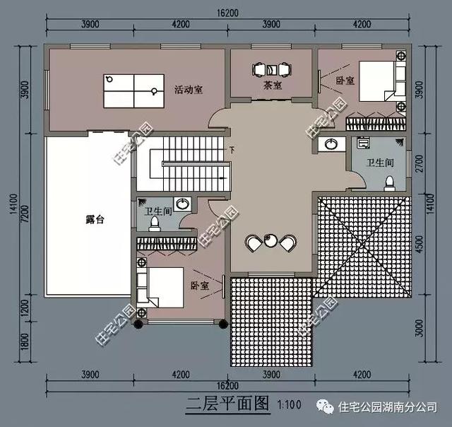 16X14米二層別墅設計戶型圖，拒絕千篇一律