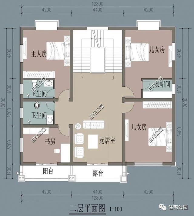 12X11米農村3層房屋設計圖，2中戶型布局，看看建哪個
