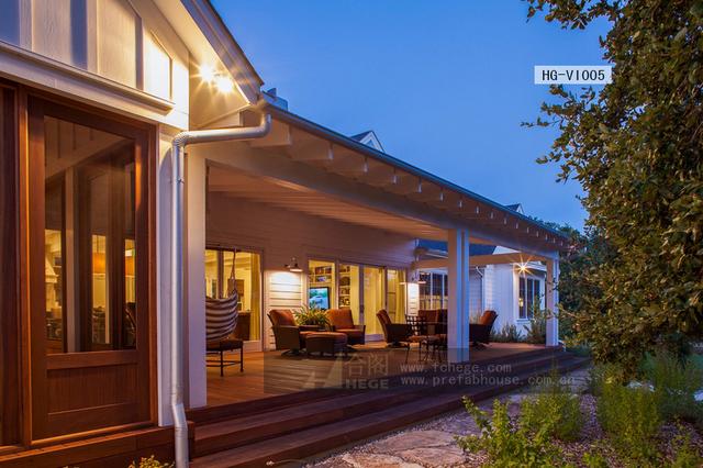 一層田園風格別墅圖片，附室內裝修圖