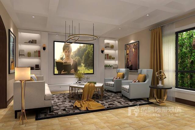 現(xiàn)代美式別墅裝修設(shè)計案例圖，溫馨、優(yōu)雅