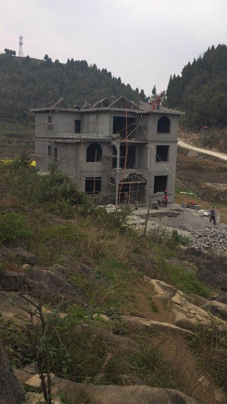 12x12農村三層樓房設計圖，帶建好的實拍照片