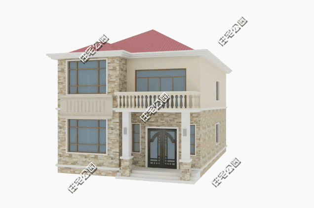 8米開間自建二層小住宅設計圖，麻雀雖小，五臟俱全