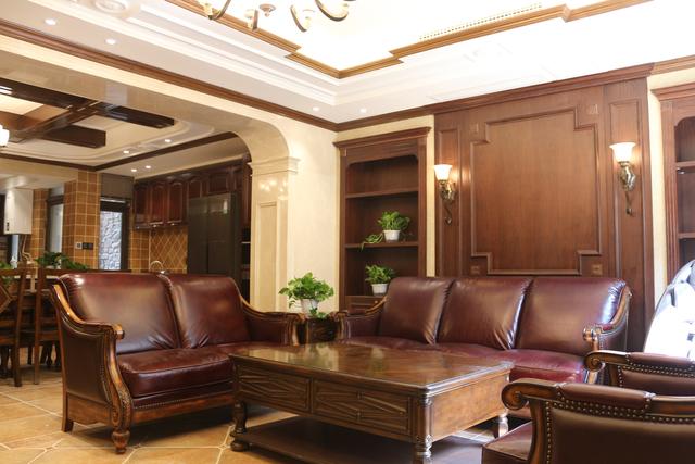 美式別墅豪宅裝修設計方案圖片，還帶小院子