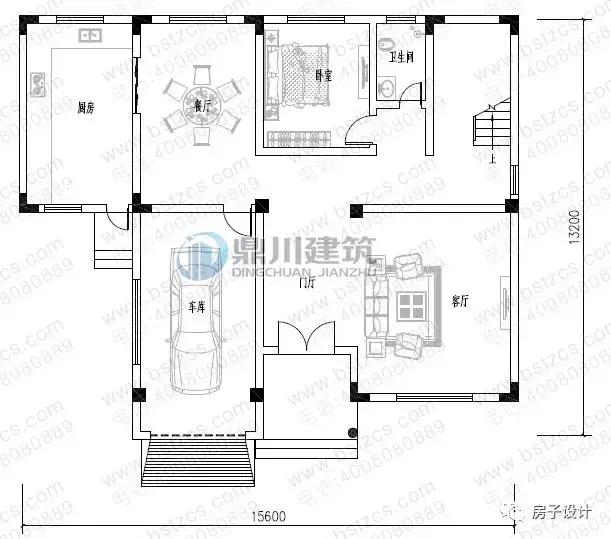 6款挑空客廳農村別墅戶型圖，都帶大氣落地窗