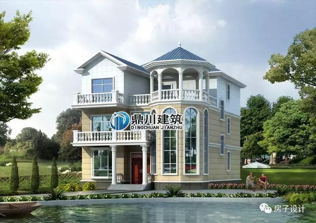 6款挑空客廳農村別墅戶型圖，都帶大氣落地窗