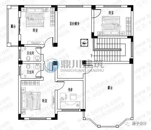 6款挑空客廳農村別墅戶型圖，都帶大氣落地窗