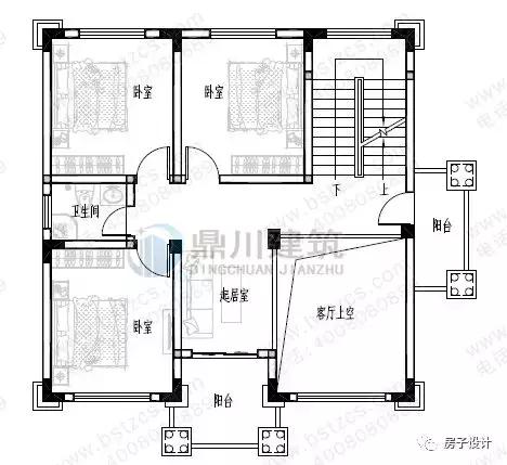6款挑空客廳農村別墅戶型圖，都帶大氣落地窗