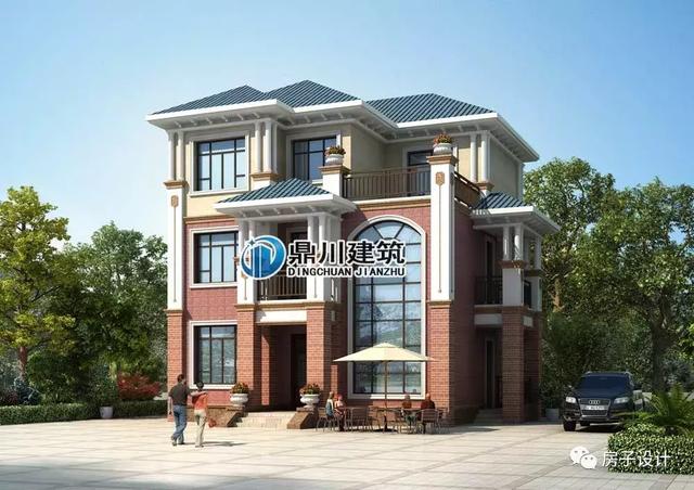 6款挑空客廳農村別墅戶型圖，都帶大氣落地窗