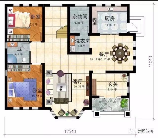 10款經(jīng)典大氣的農(nóng)村自建房戶型圖，隨便建一棟娶媳婦不愁了