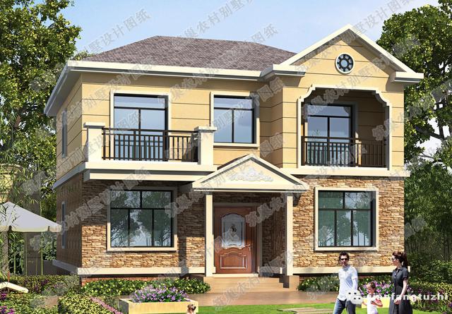 11×11米造價(jià)20萬農(nóng)村小別墅設(shè)計(jì)案例，附建成實(shí)景照片