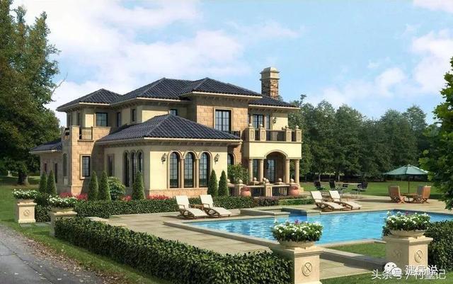 25款漂亮的自建別墅效果圖片，建房也要看顏值