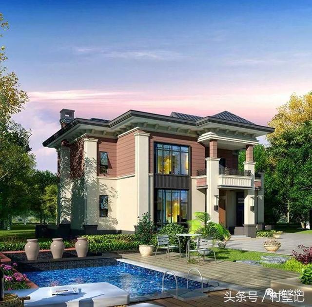 25款漂亮的自建別墅效果圖片，建房也要看顏值