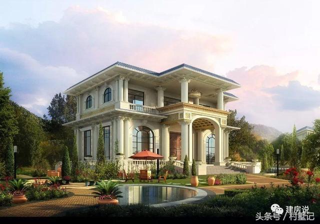 25款漂亮的自建別墅效果圖片，建房也要看顏值