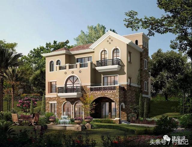 25款漂亮的自建別墅效果圖片，建房也要看顏值