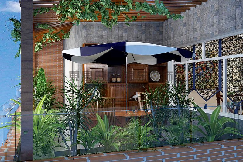 300平歐美風情別墅裝修案例，這錢花得值