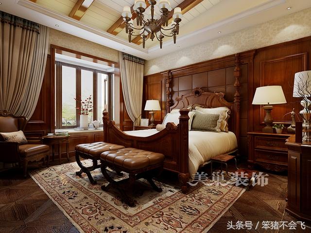 郊區(qū)自建別墅，古典風格裝新案例實拍，土豪