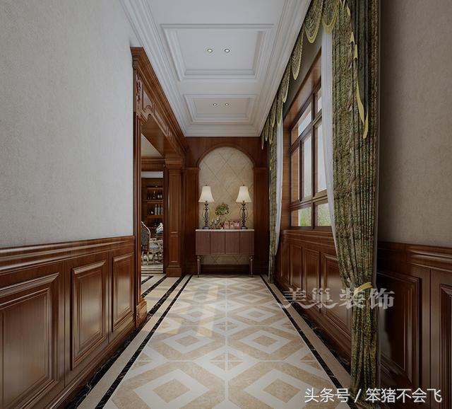 郊區(qū)自建別墅，古典風格裝新案例實拍，土豪