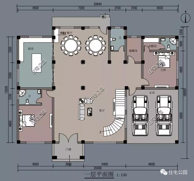 20X16米農村二層別墅設計戶型圖，高端大氣，功能齊全