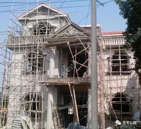 湖南農村蓋別墅過程實拍，附方案圖和建好實景照片