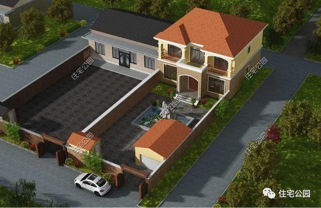 幾款帶院子的農(nóng)村自建別墅設(shè)計(jì)方案，有院子才叫別墅