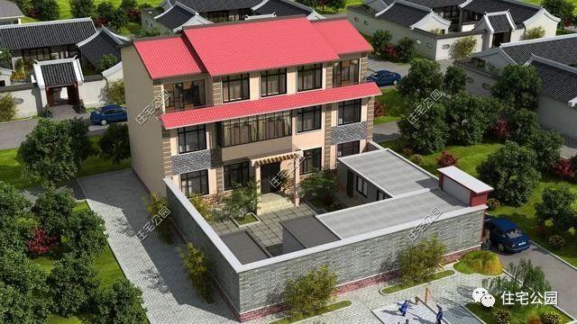 幾款帶院子的農(nóng)村自建別墅設(shè)計(jì)方案，有院子才叫別墅