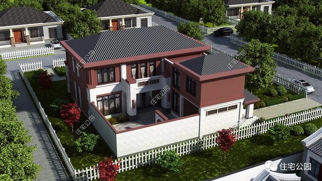 幾款帶院子的農(nóng)村自建別墅設(shè)計(jì)方案，有院子才叫別墅