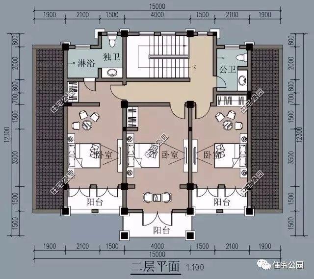 10套帶堂房的自建房戶型圖，喜歡堂房的快來看看