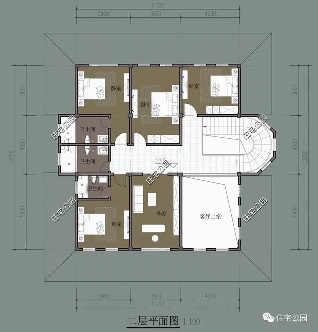 10套帶堂房的自建房戶型圖，喜歡堂房的快來看看