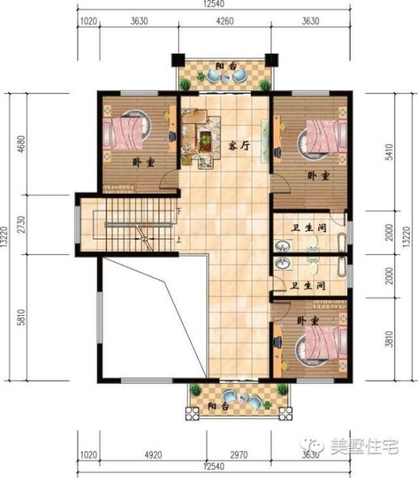 適合小宅基地的農村房屋設計圖，小戶型建出大效果