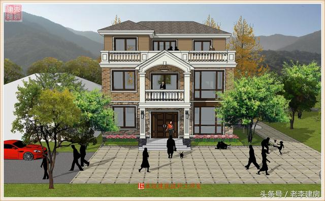 15x10三層房屋設計圖，外觀大氣，戶型實用