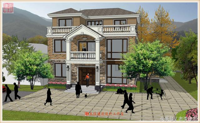 15x10三層房屋設計圖，外觀大氣，戶型實用