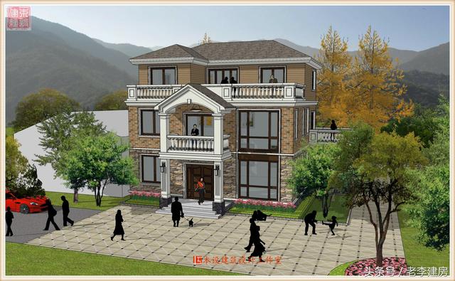 15x10三層房屋設計圖，外觀大氣，戶型實用