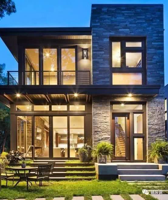 坡屋頂現代風別墅圖片大全，漂亮極了