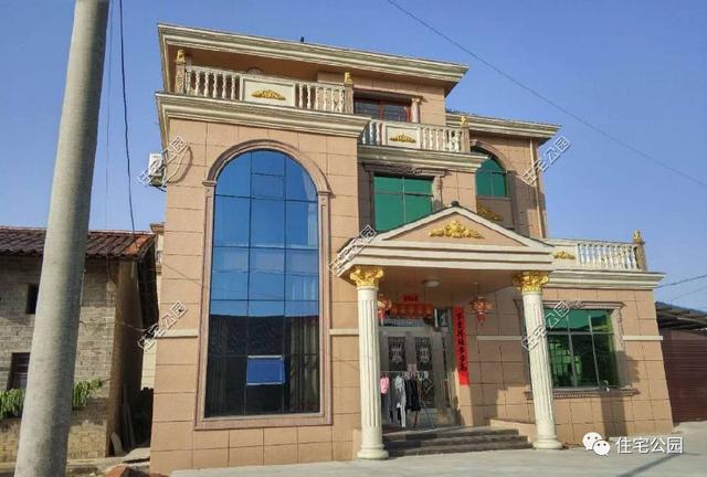 3套歐式三層農(nóng)村別墅外觀圖實拍，1、2最美，3最實用