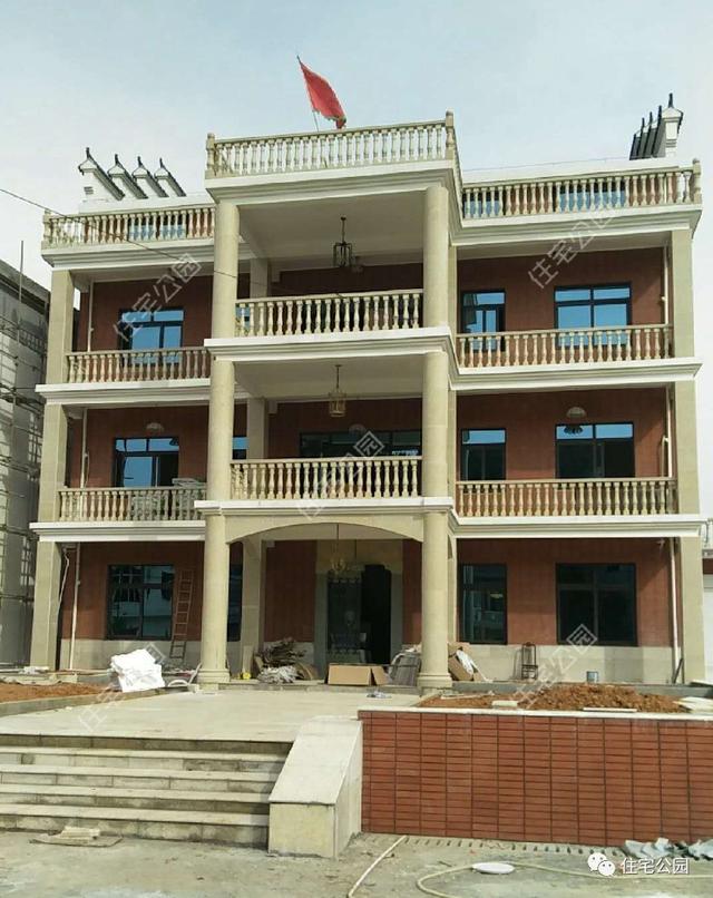 3套歐式三層農(nóng)村別墅外觀圖實拍，1、2最美，3最實用