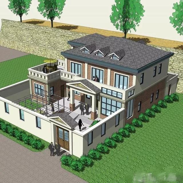 15*15米帶院子中式二樓別墅設計圖，品質生活就靠它了