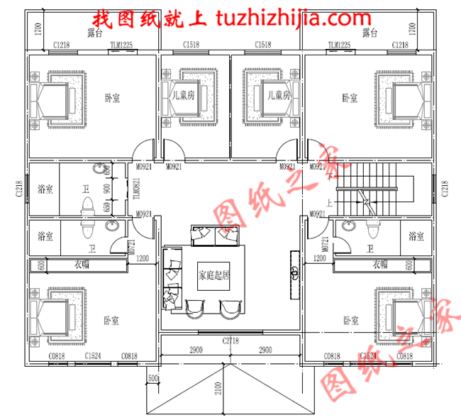 鄉下二層樓房設計圖，大窗戶打造的客廳，一起享受大面積采光的溫暖