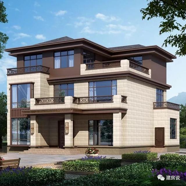 美呆了，新中式別墅效果圖片大全，勝過歐式風格