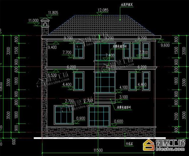 25萬自建農(nóng)村三層樓房圖，占地120平左右