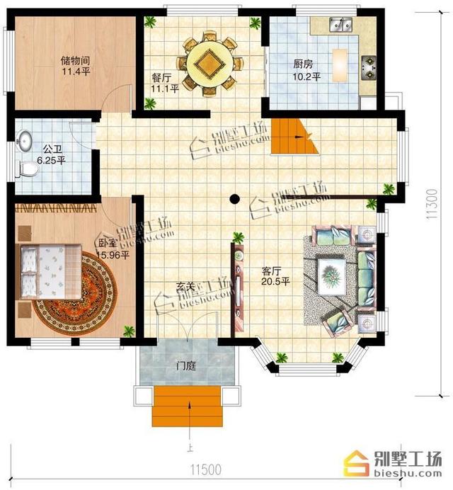 25萬自建農(nóng)村三層樓房圖，占地120平左右