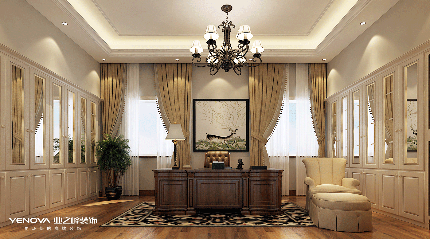 碧桂園別墅設計美式風格裝修效果圖，高端、大氣